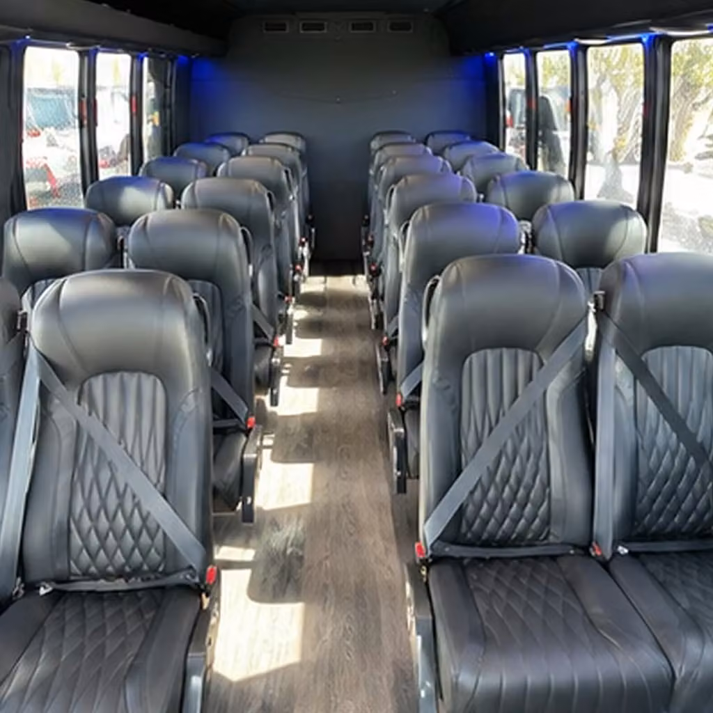 25 passenger minibus inside