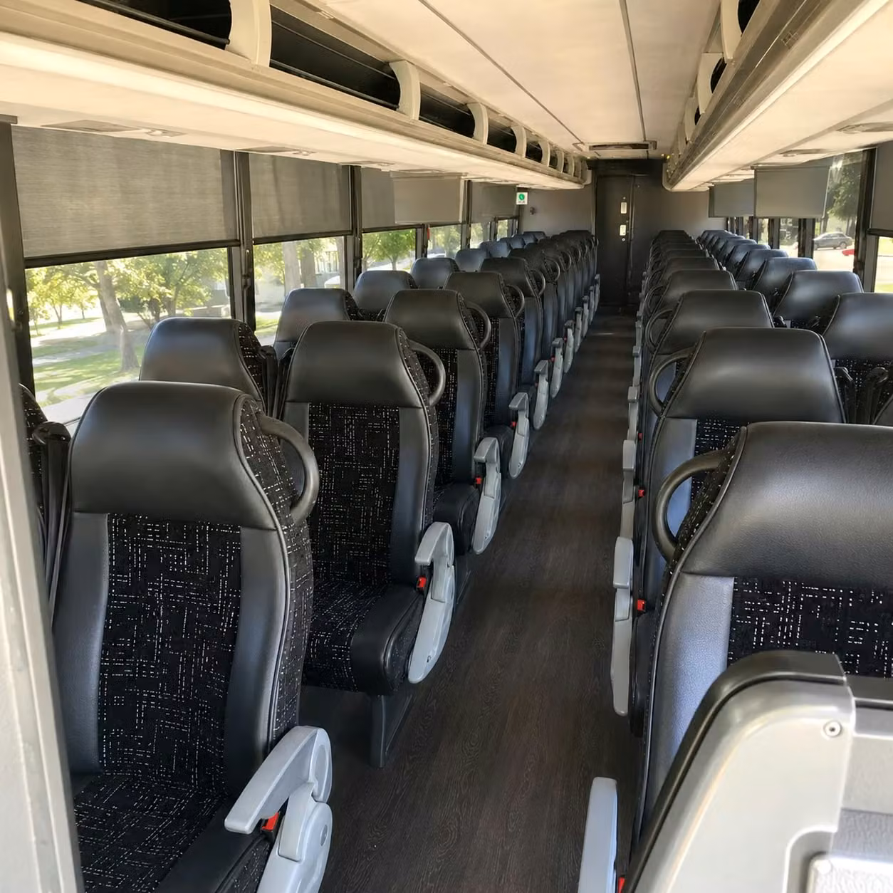 vallejo charter bus rental interior
